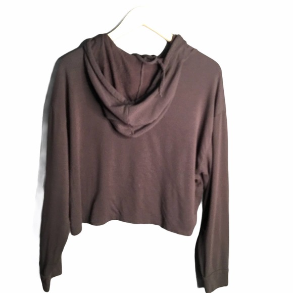 Cali Cropped Long Sleeve  Panda Hoodie - Picture 3 of 3